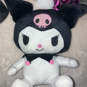 Cute Black and White Plush Toy